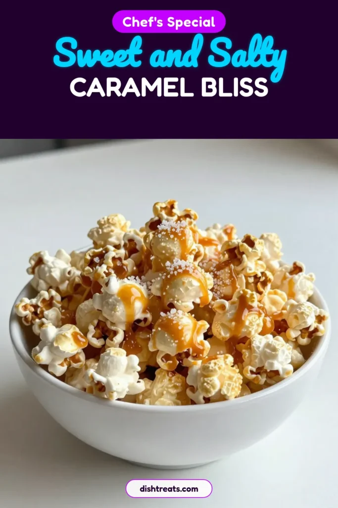 Indulge in the perfect balance of flavors with this Sweet and Salty Caramel Popcorn! This easy caramel popcorn recipe transforms simple popcorn into a crunchy caramel popcorn delight, perfect for movie nights or snack time. With just a few ingredients, you can create a homemade popcorn snack that everyone will love. Try it today and savor the sweet and salty popcorn magic! Save this recipe for your next gathering! #CaramelPopcornRecipe #SnackTime #HomemadePopcorn #PopcornLovers