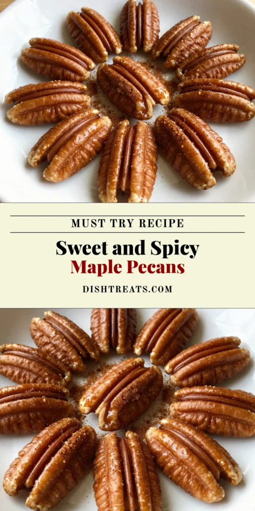 Get ready to indulge in these delicious Maple Cinnamon Roasted Pecans! This easy roasted pecan recipe combines the rich flavors of maple syrup and cinnamon for a healthy roasted nuts snack that’s perfect for any occasion. In just 30 minutes, you can whip up this delightful maple syrup dessert that your family and friends will love. Save and try this recipe today! #MapleCinnamonRoastedPecans #RoastedPecanRecipe #EasyPecanSnack #HealthyRoastedNuts