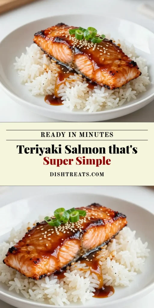 Discover the perfect teriyaki salmon recipe for a quick salmon dinner that’s both delicious and healthy! This easy teriyaki recipe features glazed salmon fillets cooked to perfection with a honey soy glaze, making it an ideal addition to your collection of healthy salmon dishes. Enjoy it over rice for a satisfying meal that your family will love. Try this recipe today and elevate your dinner game! #TeriyakiSalmon #SalmonRecipe #HealthyDinners #EasyRecipes