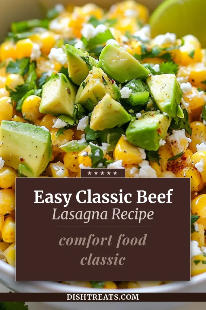 Discover a delicious twist on summer favorites with this Mexican street corn salad! This elote salad recipe combines grilled corn salad with creamy flavors and zesty spices, making it the perfect fresh corn salad recipe for picnics or parties. Top it off with avocado for an extra treat. Try this refreshing zesty corn salad today and impress your friends! Save this recipe for easy access later! #MexicanStreetCornSalad #ZestyCornSalad #EloteSaladRecipe #GrilledCornSalad