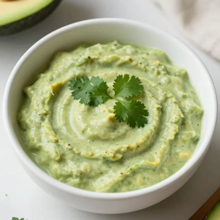 - 1 ripe avocado - 1 cup fresh cilantro leaves, loosely packed - 1/4 cup Greek yogurt (or coconut yogurt for dairy-free) - 2 tablespoons freshly squeezed lime juice - 1 clove garlic, minced - 1/2 teaspoon ground cumin - Salt and freshly cracked pepper to taste - 2-3 tablespoons water (to adjust thickness) If you want to switch things up, try these options: - Swap Greek yogurt with silken tofu for a vegan option. - Use lemon juice instead of lime for a different zing. - Add jalapeño for heat if you like spice. - Try parsley or basil instead of cilantro for a new flavor. Each serving offers a healthy dose of nutrients: - Calories: ~80 - Protein: ~3g - Carbohydrates: ~4g - Fat: ~7g - Fiber: ~2g - Sodium: ~50mg This dressing is rich in healthy fats from avocado and provides a burst of flavor from fresh herbs. Perfect for salads or as a dip, it’s both tasty and nutritious! {{ingredient_image_2}} To make this creamy avocado cilantro dressing, start by halving the avocado. Carefully remove the pit. Use a spoon to scoop the soft flesh into your blender. Next, add the fresh cilantro leaves. Toss in the Greek yogurt and squeeze in the lime juice. Don’t forget the minced garlic and ground cumin. Blend these ingredients on high until smooth. If needed, scrape down the sides with a spatula to mix well. To get that perfect creaminess, ensure all ingredients are fresh. A ripe avocado is key. Blend at a high speed to incorporate air, making it lighter. If you struggle with blending, add a little water. Just one tablespoon at a time will do the trick. Keep blending until it’s smooth and creamy. After blending, check the thickness. If it’s too thick for your taste, add water slowly. Blend after each addition to see how it changes. Aim for a drizzly, smooth texture that clings to salads. Finally, taste the dressing and adjust with salt and pepper as you like. This will enhance all the flavors beautifully. To make this dressing shine, use fresh ingredients. Fresh cilantro gives you a bright taste. Lime juice adds a zesty kick. Taste as you go. Adjust salt and pepper for your liking. If you want a bolder flavor, add more garlic. Ground cumin brings warmth, so use it wisely. You can also add a pinch of chili powder for heat. This dressing is super versatile. Drizzle it over fresh salads, and it will pop. It also works well on grilled veggies. Try it on tacos or as a dip for chips. To impress your guests, garnish with extra cilantro leaves. Serve it in a pretty bowl to make it look inviting. You can even use it as a sandwich spread. Creamy avocado cilantro dressing pairs nicely with many meals. Use it on grilled chicken for a tasty twist. It complements fish like salmon, making it refreshing. You can even serve it with quinoa or rice dishes. It adds a creamy texture to any meal. Try it with roasted veggies for added flavor. Keep experimenting to find your favorites! Pro Tips Use Ripe Avocados: Ensure your avocados are perfectly ripe for the creamiest texture. A ripe avocado will yield slightly to gentle pressure and have a dark green skin. Fresh Ingredients Matter: For the best flavor, always use fresh cilantro and freshly squeezed lime juice. This will elevate your dressing and make it more vibrant. Adjust Consistency: Feel free to customize the thickness of your dressing by adding water gradually. This allows you to achieve the perfect pourable consistency for your needs. Storage Tips: Store any leftover dressing in an airtight container in the refrigerator. To prevent browning, press a piece of plastic wrap directly onto the surface of the dressing before sealing. {{image_4}} You can easily make this dressing dairy-free. Instead of Greek yogurt, use coconut yogurt. This swap keeps the creamy texture while adding a hint of sweetness. This option is perfect for those who avoid dairy or want a lighter dressing. Feel free to spice things up! Try adding a pinch of chili powder or cayenne. This will add heat without losing flavor. You can also mix in fresh herbs like parsley or dill. Each herb brings its own unique taste, enhancing your dressing. You can combine this dressing with various ingredients for extra flavor. For a zesty twist, add diced mango or pineapple. This brightens the flavor and adds a fun texture. Another option is to mix in chopped green onions or jalapeños for a kick. This dressing can be a versatile addition to many meals. To keep your creamy avocado cilantro dressing fresh, place it in an airtight jar. This helps keep out air and moisture. Make sure to seal it tightly. Avoid using a regular bowl, as it can let in air. If you're storing it for later, always label the jar with the date. This dressing can last in the fridge for up to three days. After that, the avocado can start to brown. To keep it fresh, always use a clean spoon when serving. This prevents bacteria from spoiling the dressing. If you notice any off smells or colors, it's best to discard it. If your dressing thickens in the fridge, don’t worry! Just add a bit of water. Stir it well to bring back that creamy texture. You can also blend it again for a smooth finish. If it tastes bland, a pinch of salt or lime juice can enhance the flavor. Yes, you can make this dressing ahead of time. Just blend all the ingredients and store it in an airtight jar. It stays fresh in the fridge for up to three days. The flavors will blend and deepen over time, making it even tastier. If you don’t have Greek yogurt, use coconut yogurt for a dairy-free option. You can also try sour cream or plain yogurt. Each choice will still give you that creamy texture and rich taste. To spice up the dressing, add a pinch of cayenne pepper or a diced jalapeño. Blend it in for an extra kick. You can also try adding hot sauce to reach your desired heat level. This dressing is very versatile! Drizzle it on fresh salads, grilled veggies, or tacos. It also works great as a dip for chips or fresh veggies. You can even add it to grain bowls for a flavor boost. This blog post covered all you need to know about making a great dressing. We explored ingredients, substitutions, and nutrition. I provided step-by-step instructions for easy preparation. We discussed tips for flavoring and serving with various dishes. You also learned about dairy-free options and how to store leftovers. Embrace these ideas to create your own tasty dressings. With practice, you’ll impress your taste buds and friends. Your cooking will shine!
